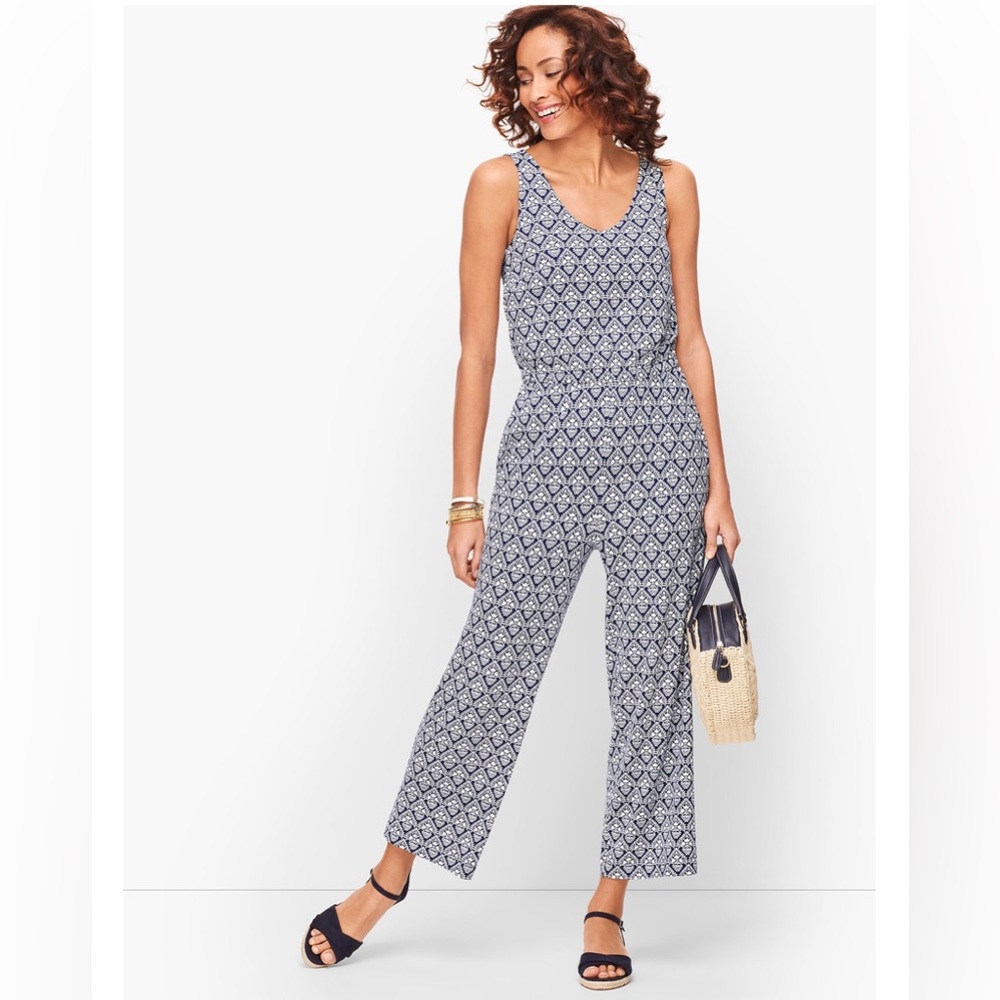 TWIST BACK MEDALLION JUMPSUIT